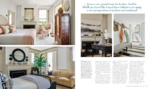 magazine spread featuring Roughan Interiors